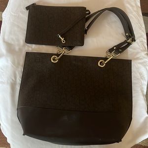 Calvin Klein Tote With Removable Wristlet